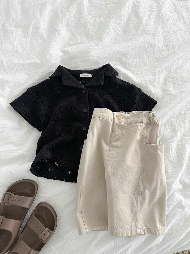 〘予約〙digreen / crochet shirt