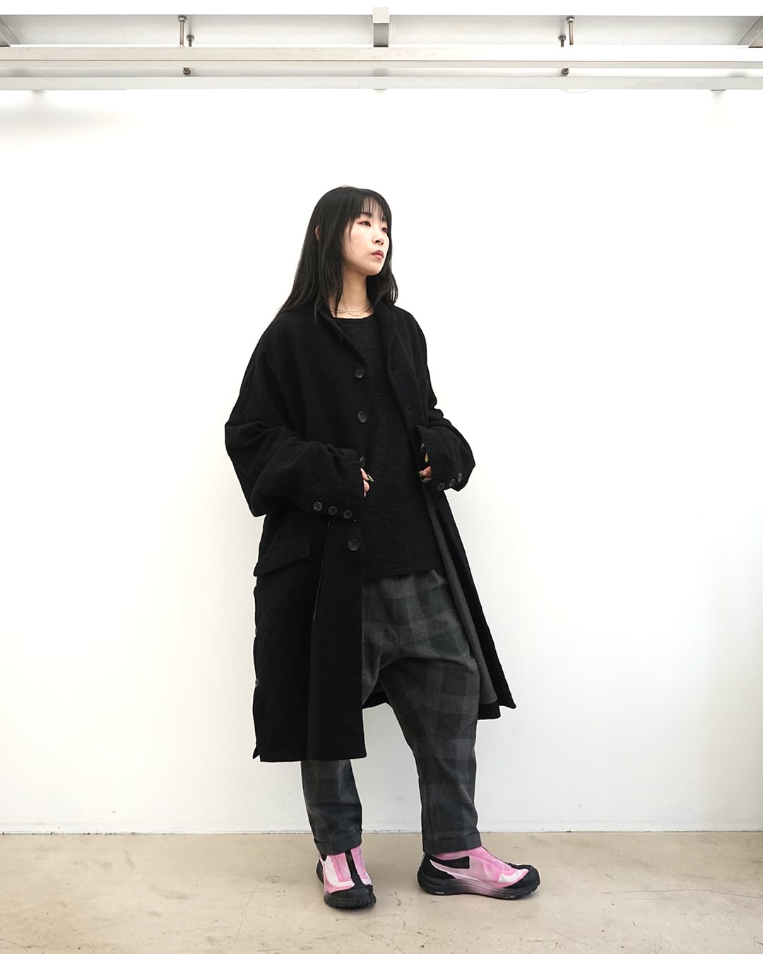 The Viridi-Anne コート ダークネイビー The Viridi-anne] (ザヴィリディアン) VI-3896-06 EMBROIDERED TWIL