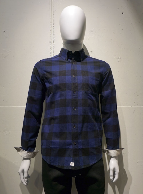 Deus ex Machina ALBIE B.D CHECK Shirts ブルー