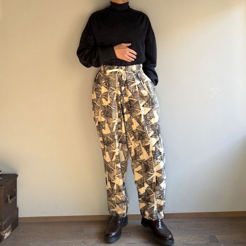 rétela / リテラ　#9-3 Two tuck pants/ツータックパンツ　Karasu /カラス
