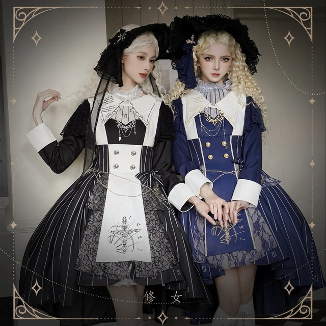 物語の主人公に。時を刻む十字架の調べ、幻想美を纏うゴスロリワンピース｜予約商品2月28日まで 6月出荷