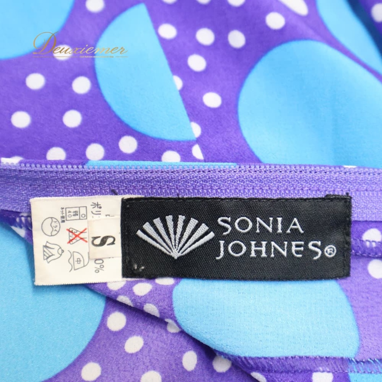 フラメンコ 衣装 SONIA JOHNES ソニアジョーンズ ファルダ ペチコート スカート パープル系 ブルー系 グリーン系 紫 青 緑 水玉 ドット 柄 模様 ボランテ フリル 華やか ダンス パーティ 鮮やか フラメンコスカート ドット柄 ステージ衣装 練習着 発表会 コスチューム
