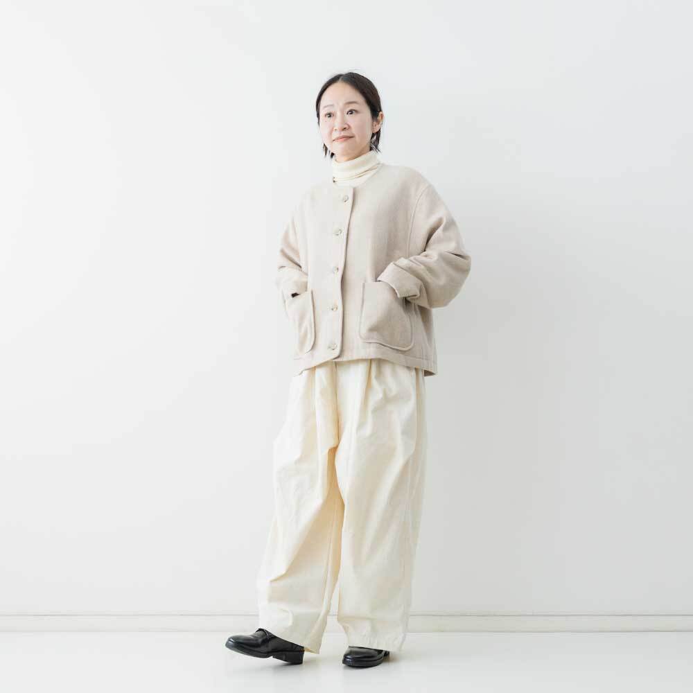 Midi Umi ノーカラーショートジャケット | LASQ store | ラスクストア