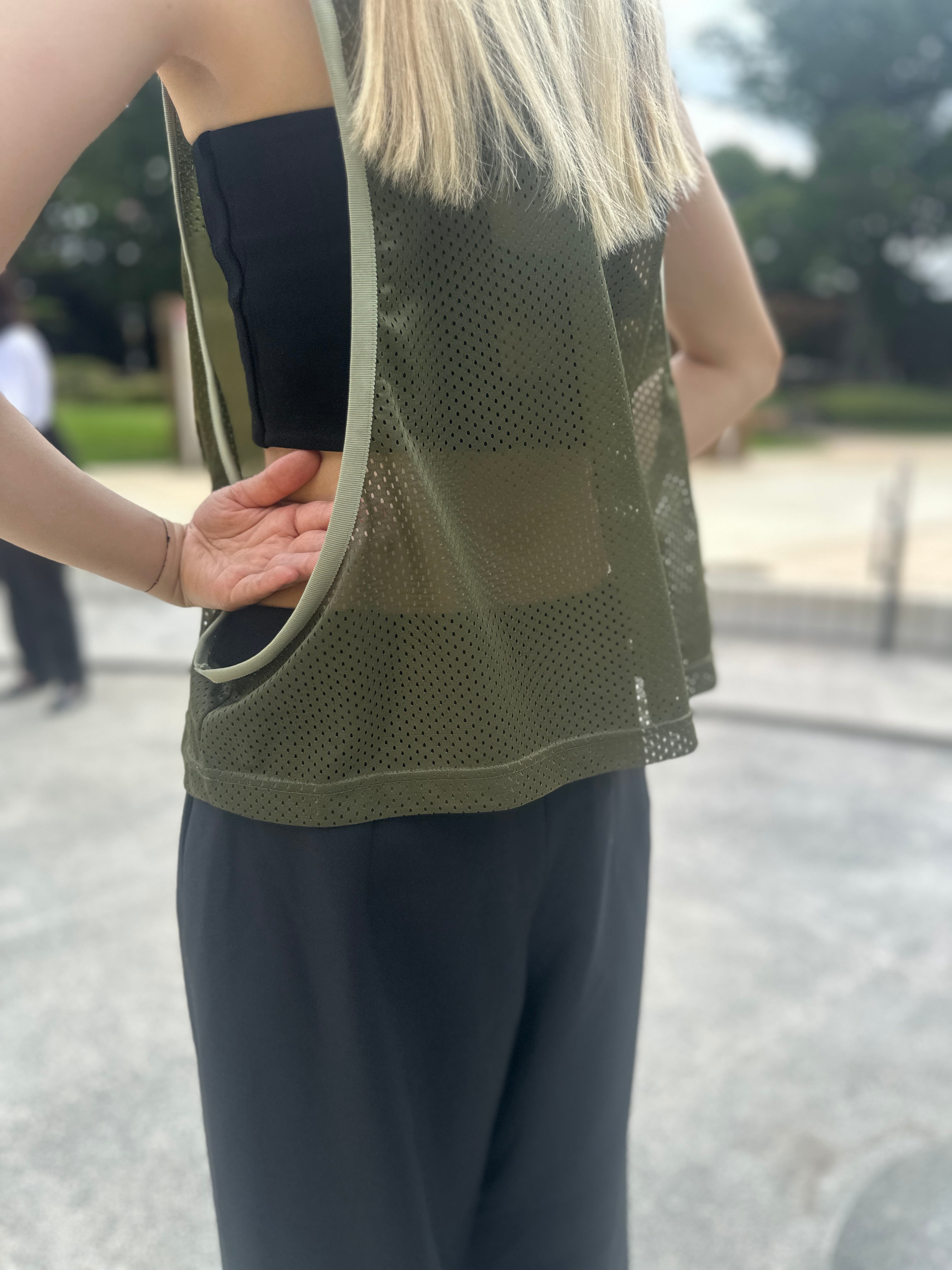 LILLY DEL SALONE × MOON TREE  PLANET [MESH SHORT TANK]