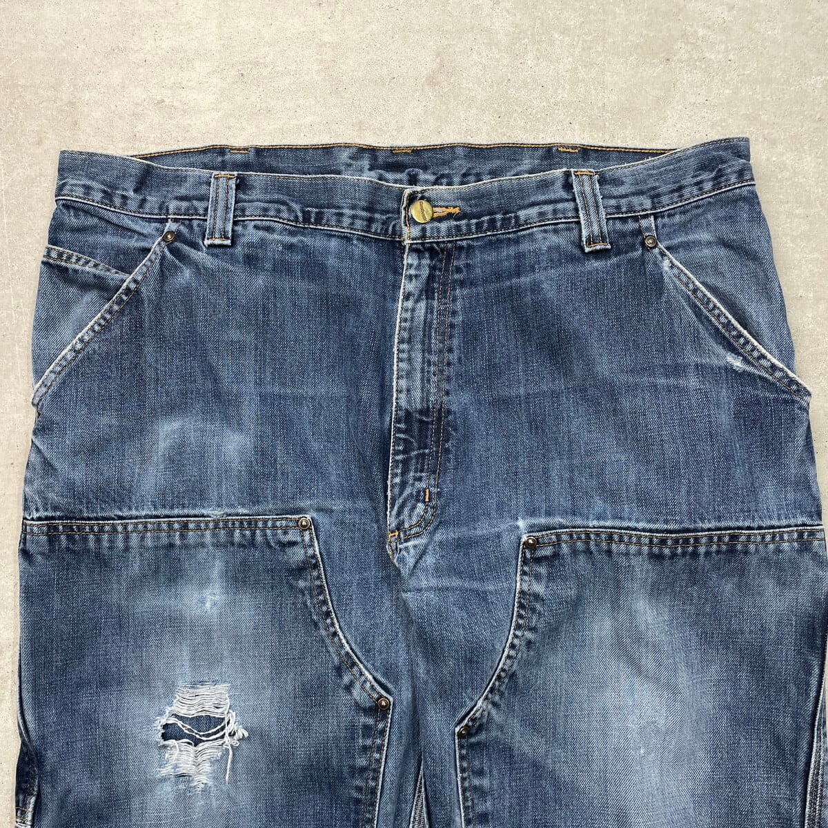 USA Carhartt バギー ダブルニー ペインターデニムパンツ ワイド Carhartt USAダブルニーペインターパンツ ブラック 32x32 楽天市場