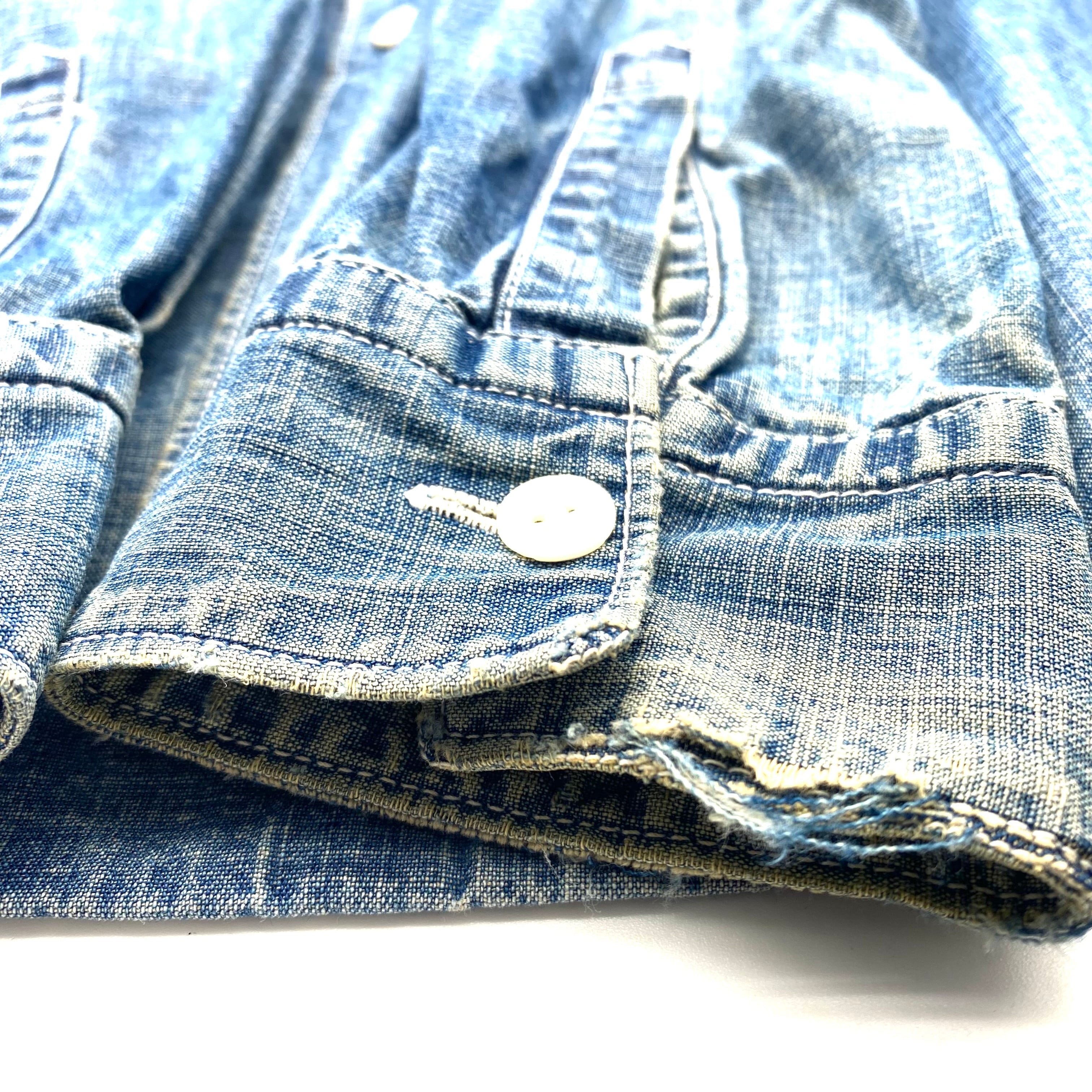 コムデギャルソン オム　デニムシャツ　袖切り替えニット　Mサイズ　ヴィンテージ USED】コムデギャルソン ウールニット 切り替え シャツ M｜Yahoo