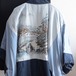 Haori Kimono Japanese For Men Vintage Jacket Uramasari Sesshu's Signature And Seal | 羽織 メンズ 裏勝り 雪舟 アンティーク着物 ジャパンヴィンテージ 昭和 リメイク素材