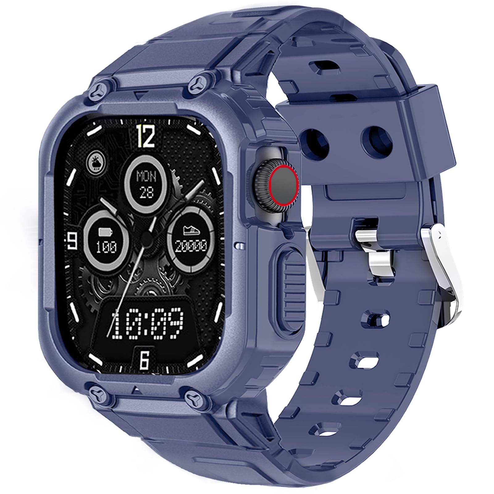 【数量限り】Apple Watch バンド ケース 一体型 対応 49mm 45mm 44mm 42mm 41mm 40mm 38mm アップルウオッチ バンド アップルウオッチ ベルト TPUケース 一体型 Apple Watch Series 9/8/7/SE2/SE/6/5/4/3/2/1 Apple Watch Ultra2/Ultra 耐衝撃 耐久性 装着簡単(41mm 40mm 38mmブルー)