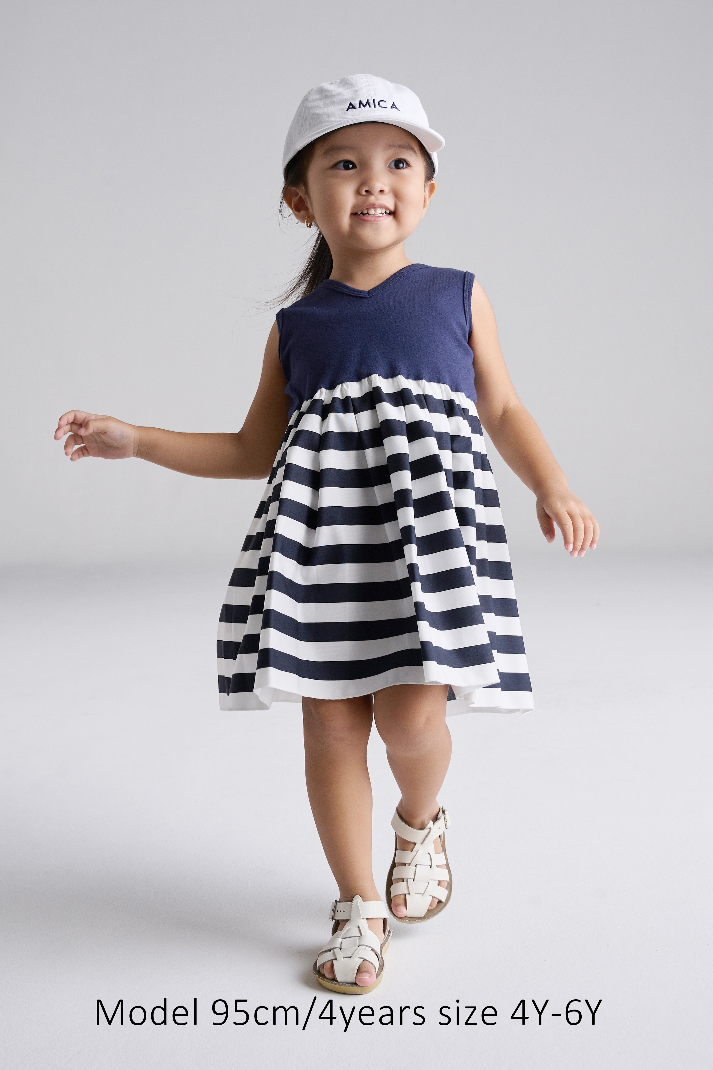 BORDER T-DRESS KIDS 1Y-6Y | AMICA・kids