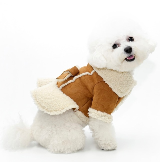 こっそりとペアコーデが出来るテディアウター - (CAMEL)