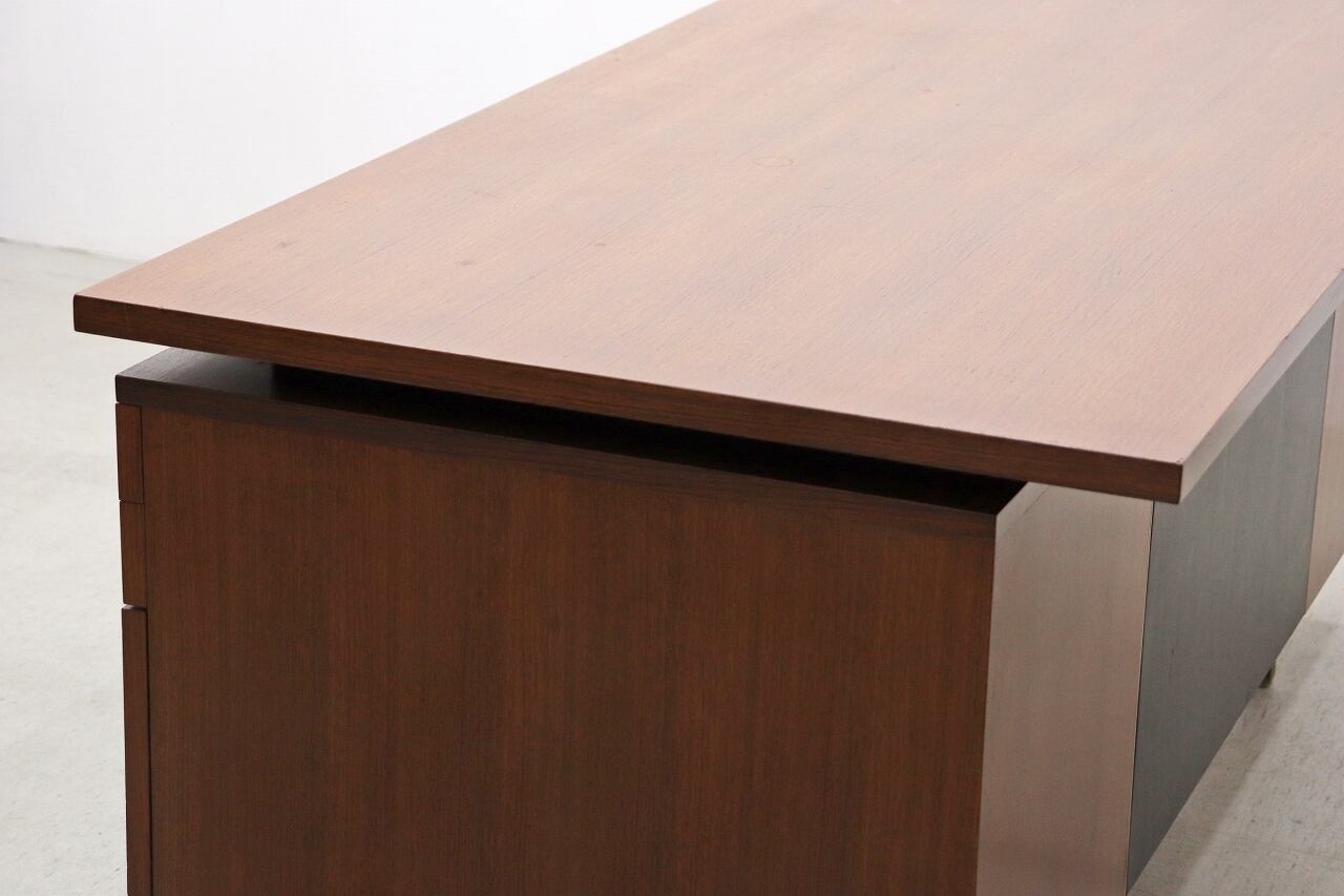 沼津店】 ヴィンテージ チーク材 両袖机 デスク PC 書斎 作業台 レトロ