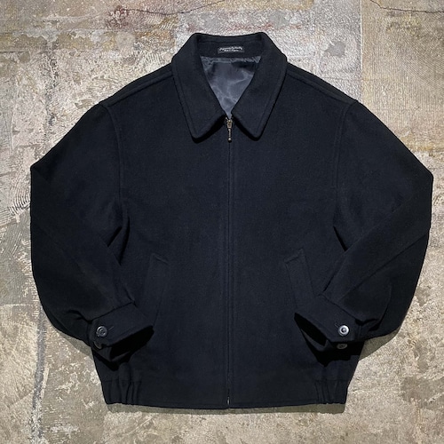 Zip-up Wool/Cashmere Melton Sports Jacket Zip-up Wool/Cashmere Melton Sports Jacket