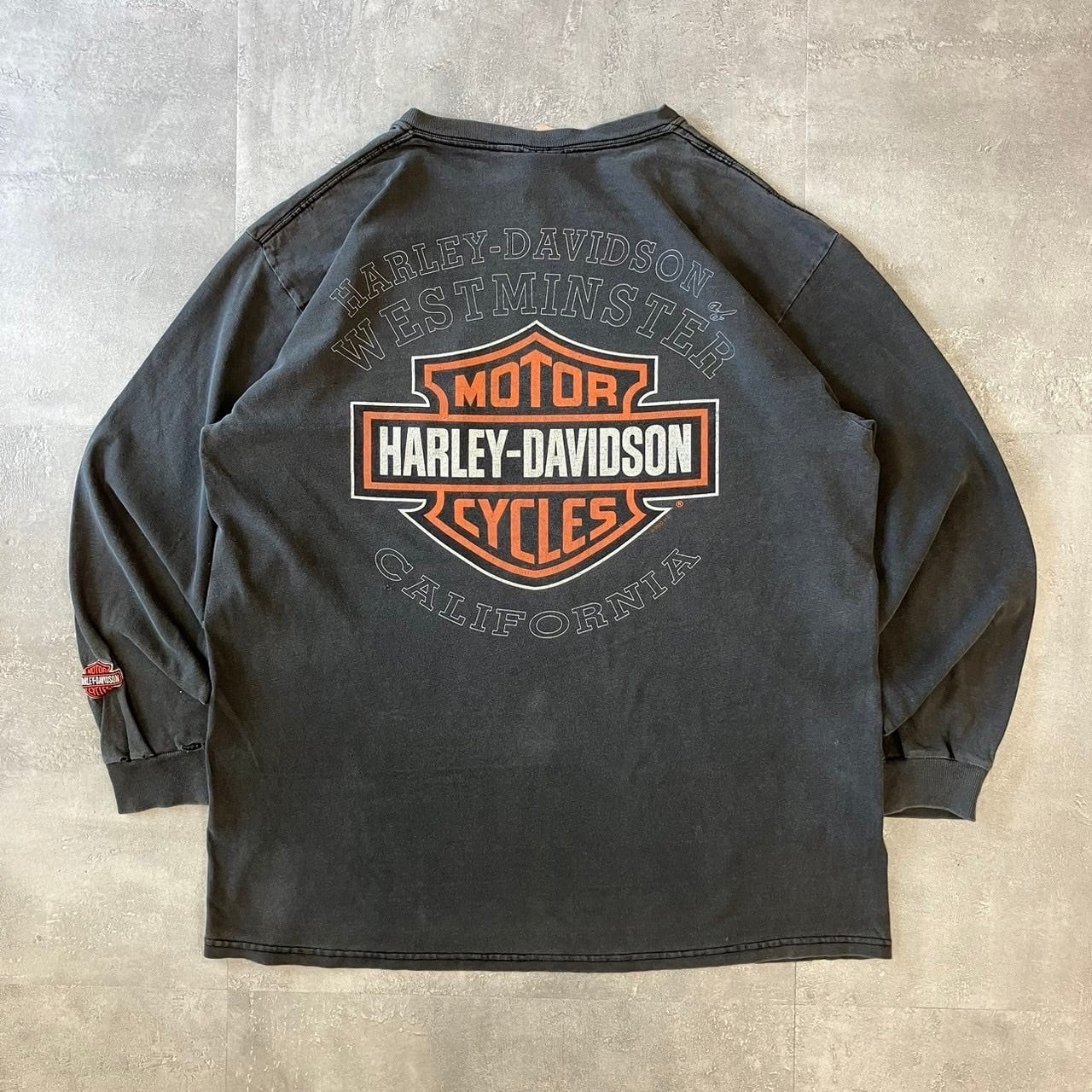 《XLsize》Harley-Davidson ハーレーダビッドソン ロングTシャツ 両面プリント no.3122