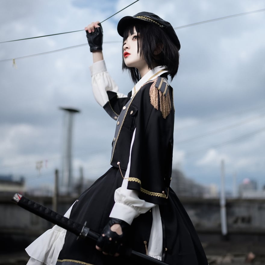 ゴスロリ通販 With U 予約販売 ゴシック ロリィタ ミリロリ 軍服