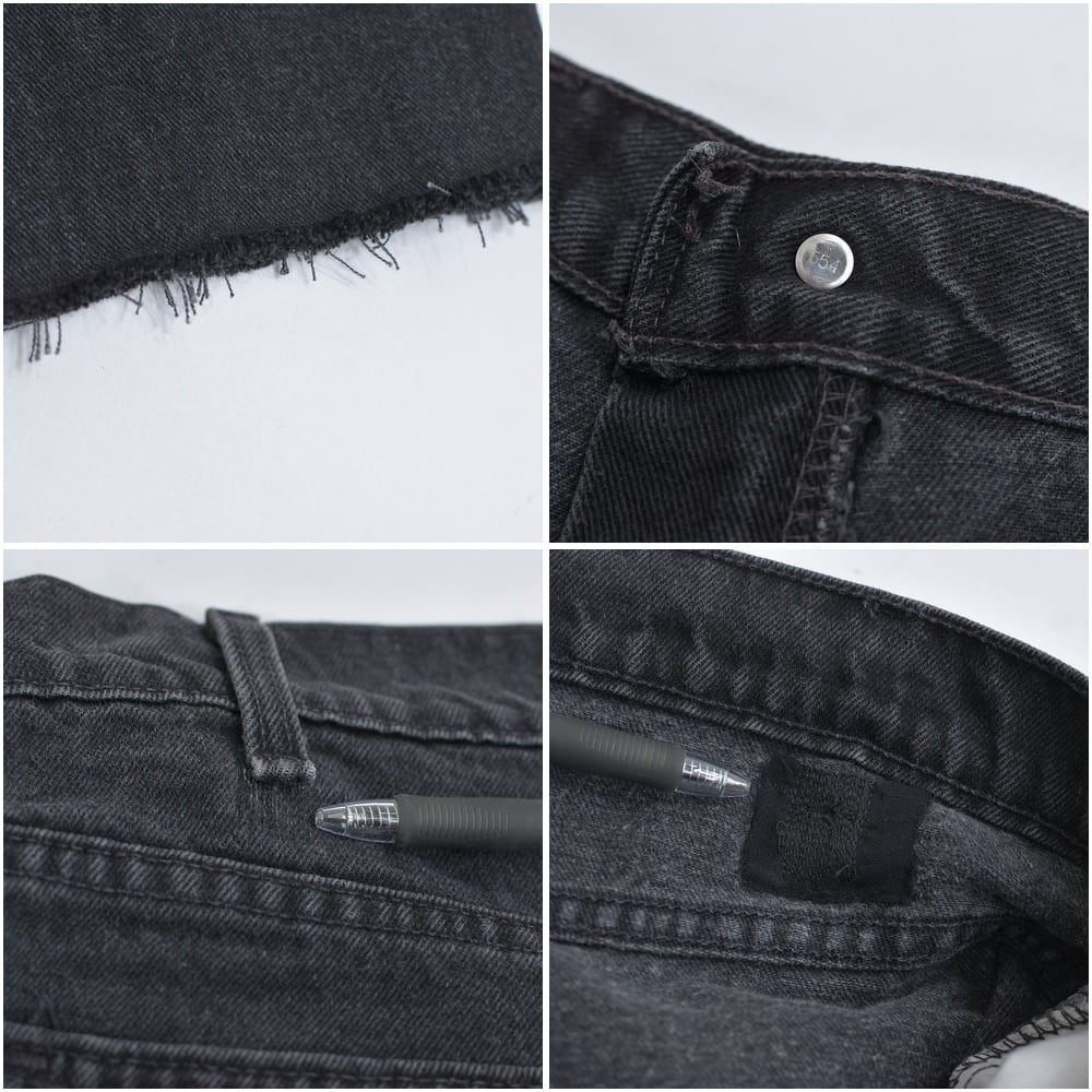 90s USA製 Levi's リーバイス 550 リラックスフィット 後染めブラック