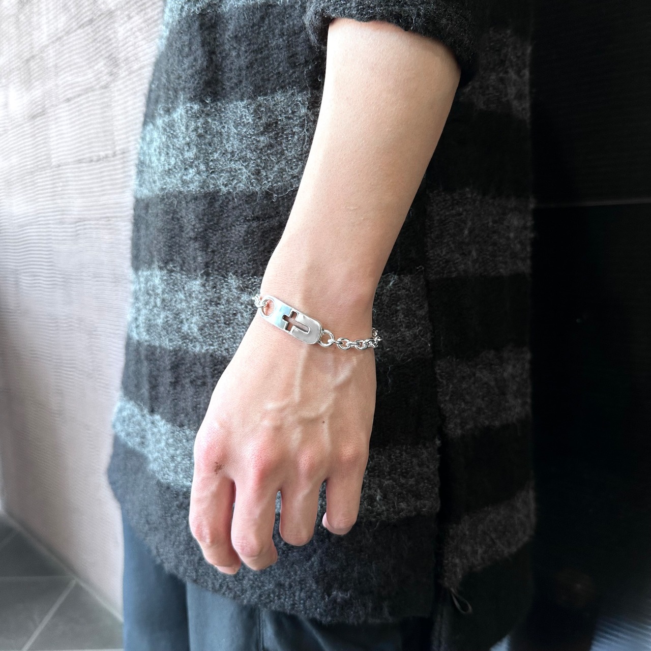 CLASSIC CROSS CHAIN BRACELET / クラシッククロスチェーンブレスレット