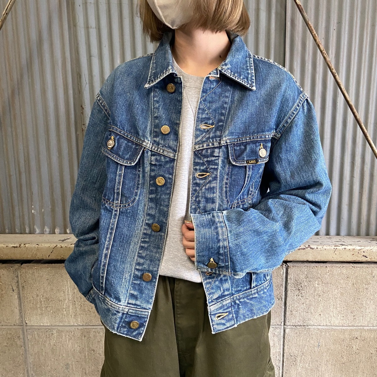 70〜80年代 USA製 Lee リー デニムジャケット 153438 メンズS相当 