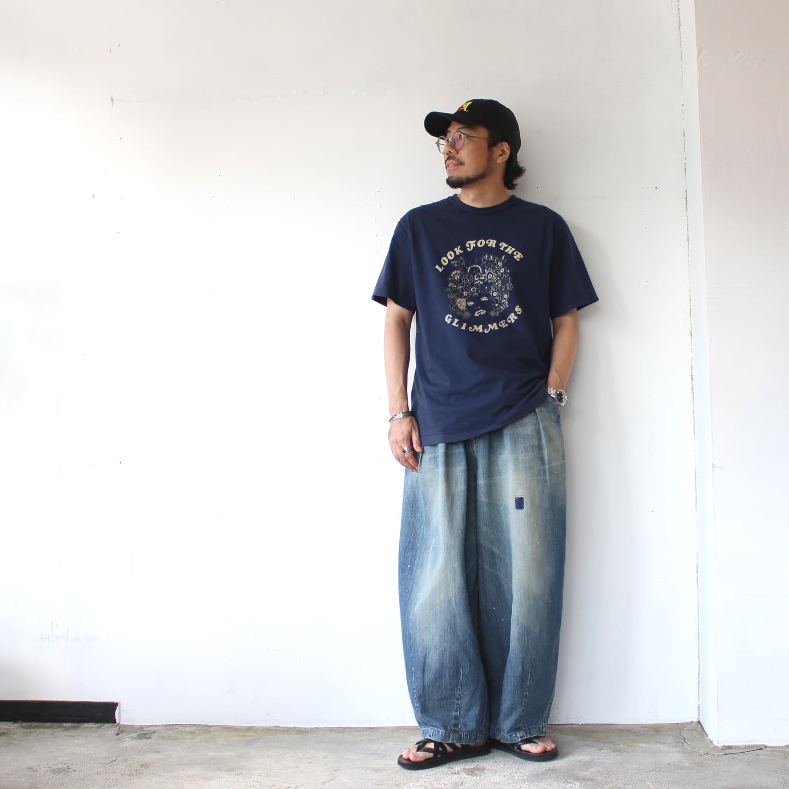 HARVESTY リメイクデニムサーカスパンツ Remake-Denim Circus Pants