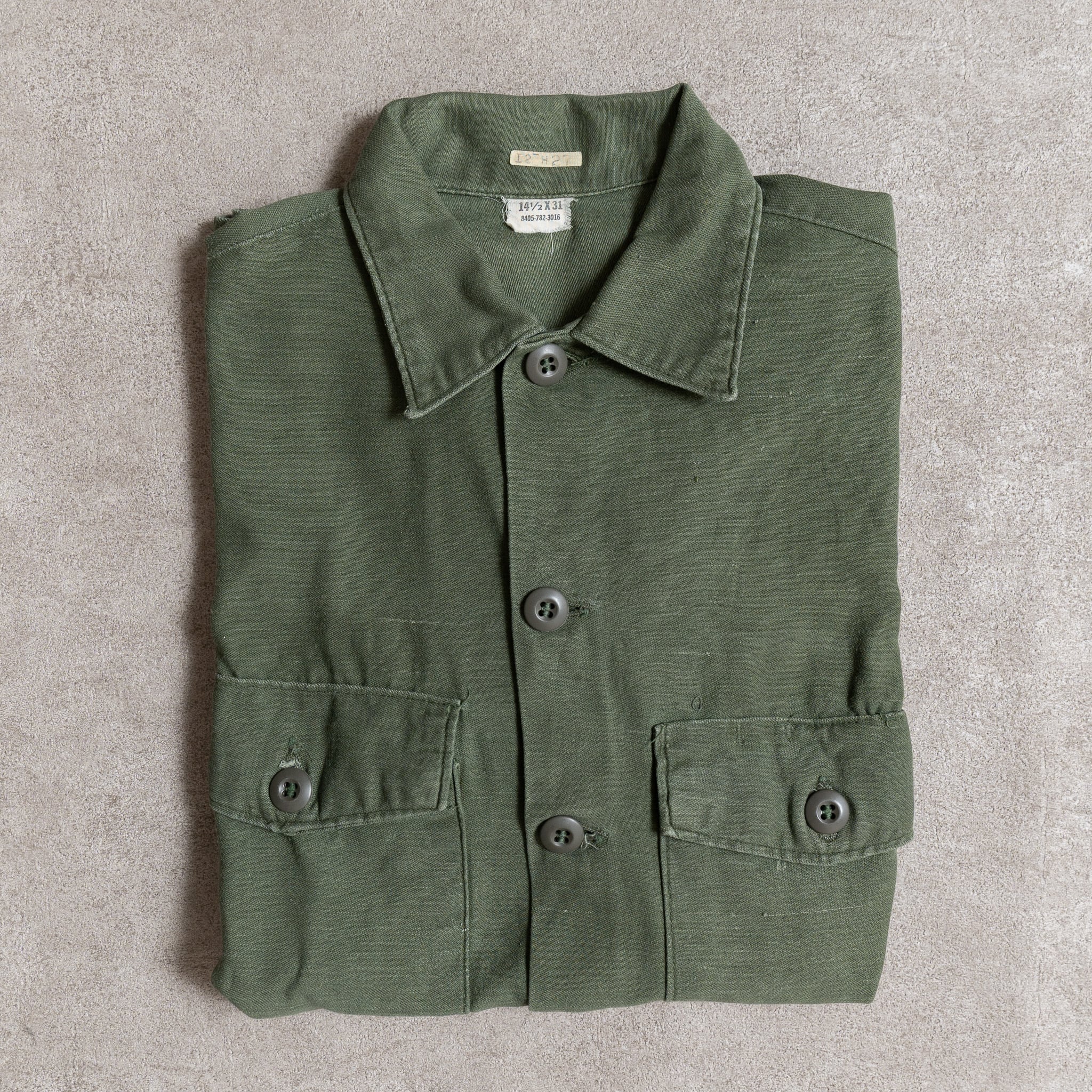 シャツUS ARMY UTILITY SHIRT OG-107 1976s 14.5