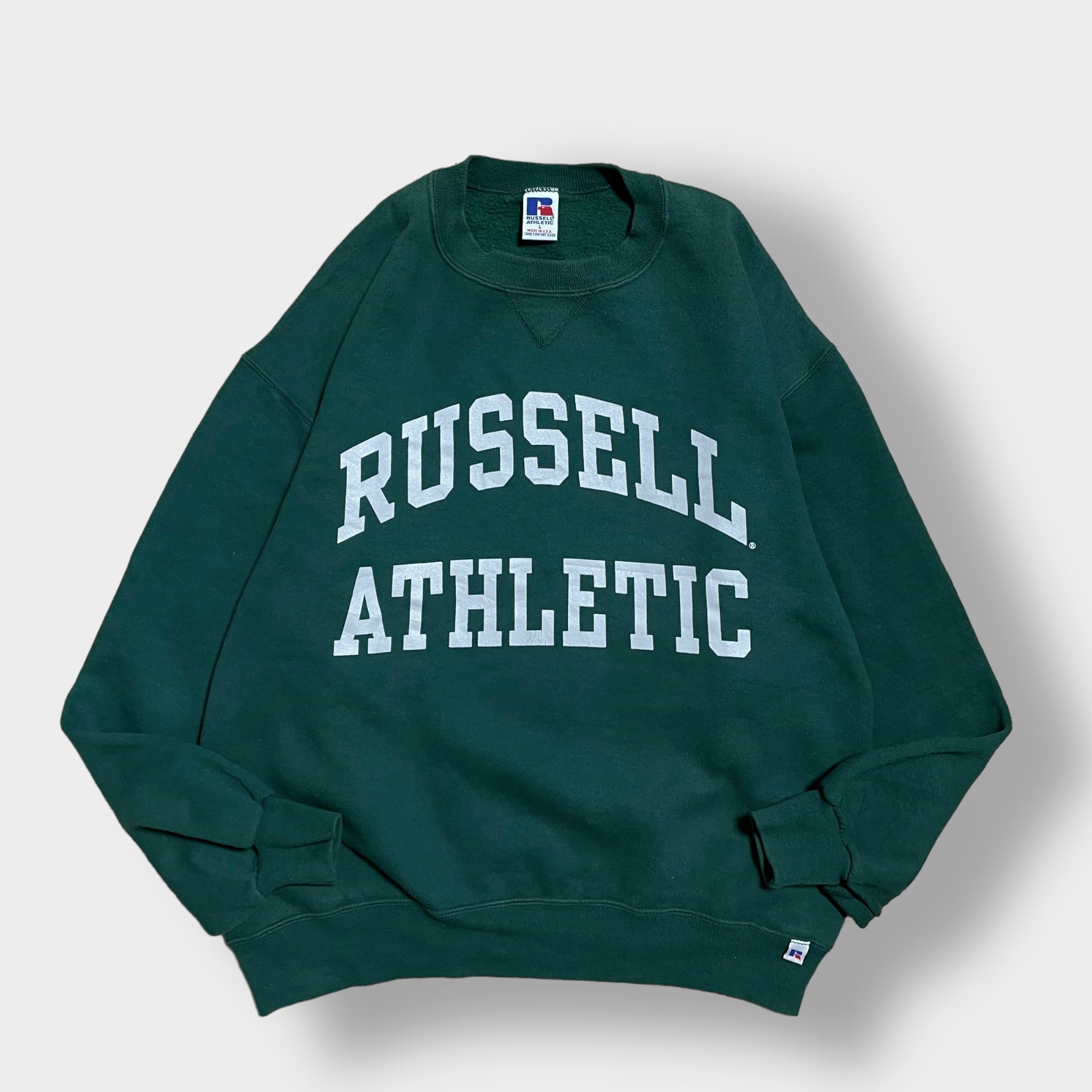 USA製 90s 80s RUSSEL トレーナー スウェット アート E232