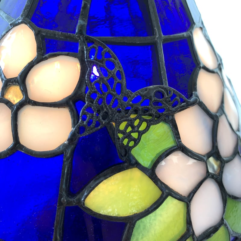 ステンドグラス 】ペリウィンクルミニランプ_OA | ステンドグラス工房