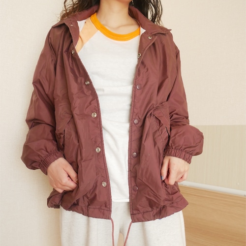 Burgundy coach jacke