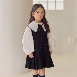 «予約»«ジュニアサイズあり»«daily bebe» リボンワンピース