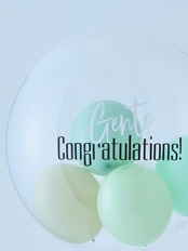 BUBBLE BALLOON sizeM ニュアンスカラー グリーン