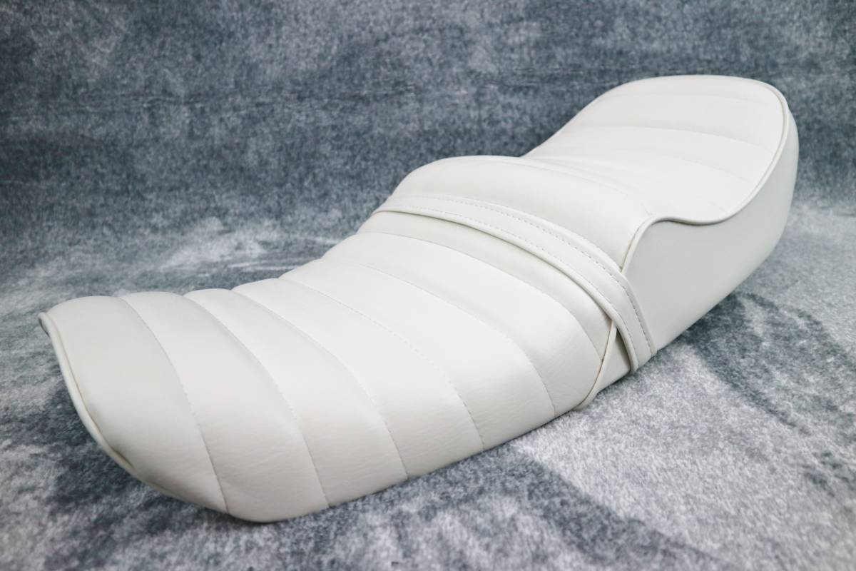 cbx400f やわ 三段シート 白レザー 超美品