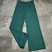 70's color flare slacks green