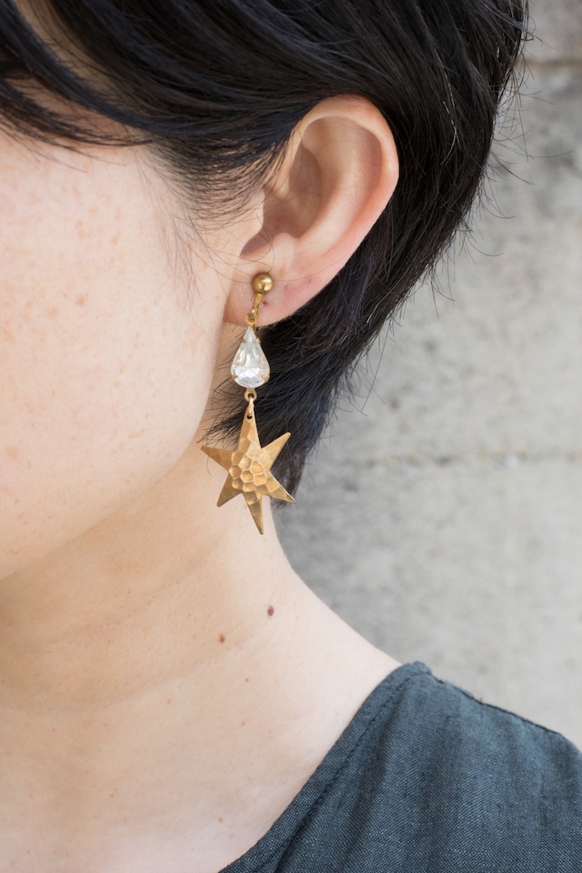 【TAMARI】Starglass short drop pierce / earring