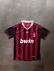 adidas ACミラン ゲームシャツ RONALDINHO 80 ユニフォーム bwin ブラック レッド
