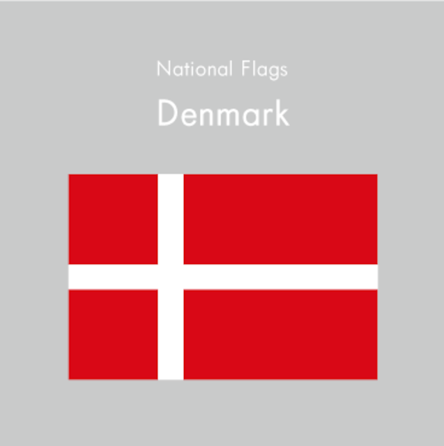 国旗ステッカー　デンマーク