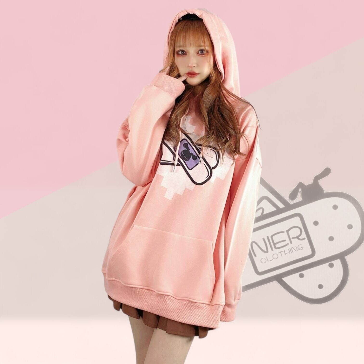 PINK MEDIC HEART PARKA | NIER CLOTHING