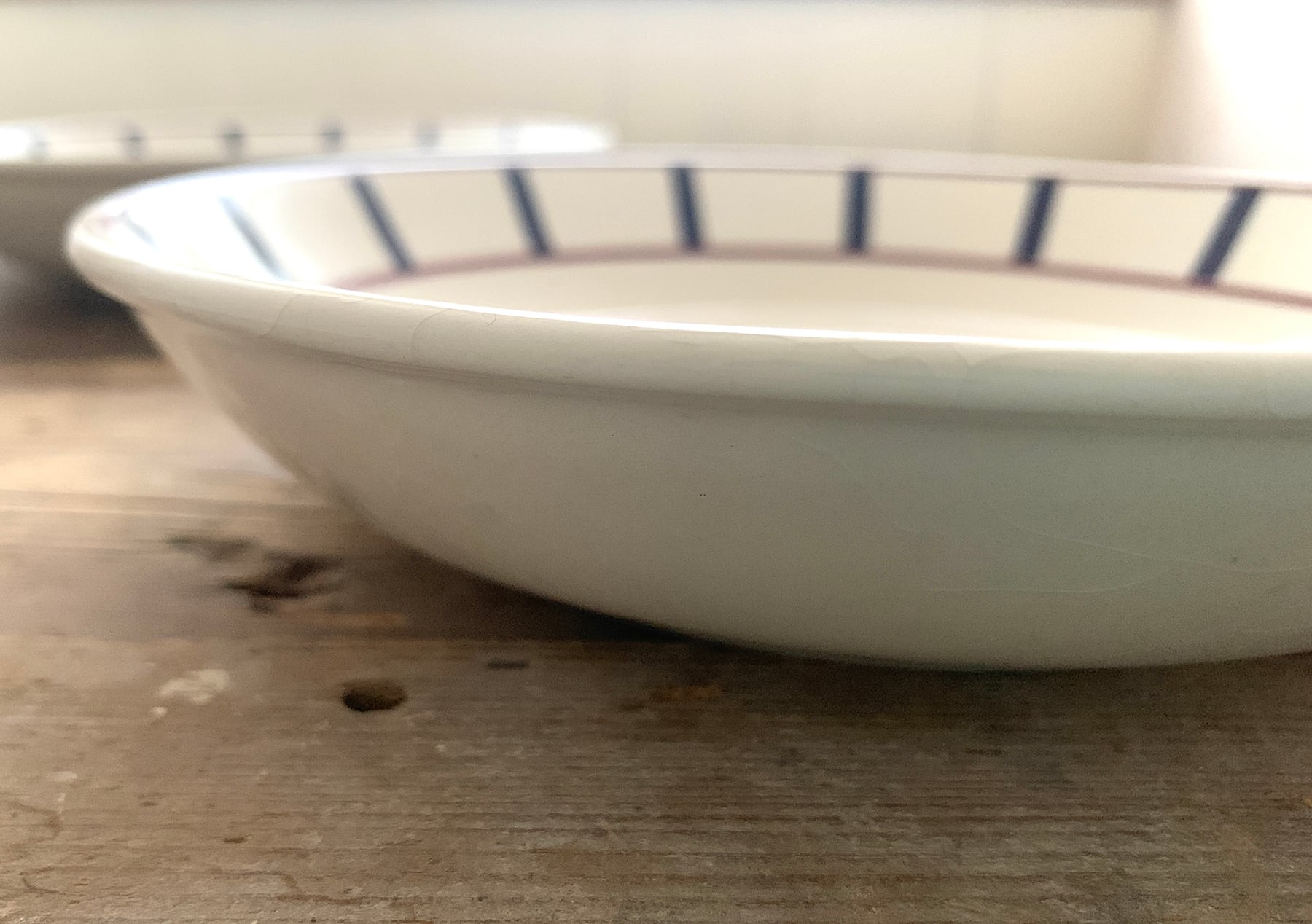 レアもの*バスク柄のアンティークプレートB