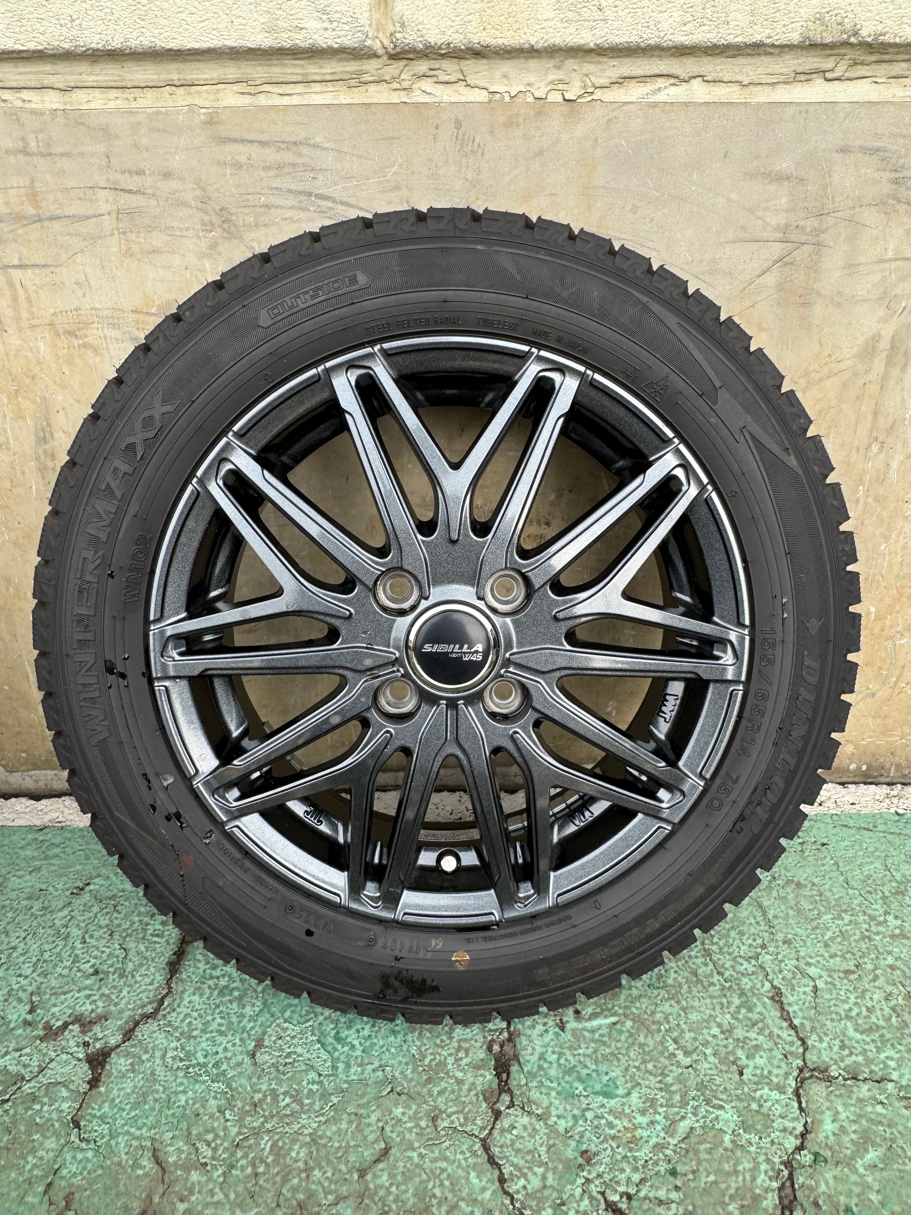 155/65R14 DUNLOP WINTER MAXX ダンロップ ウインターマックス 4本