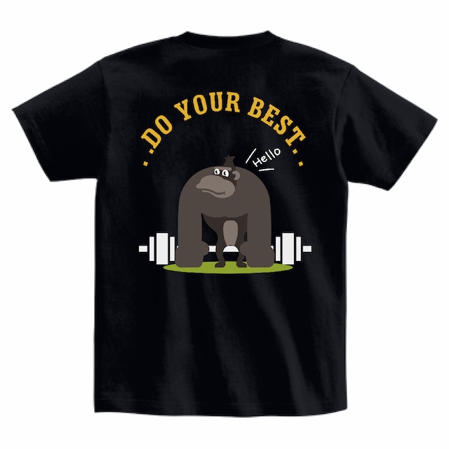 ANAPA  gorilla T-shirt (unisex)【black】