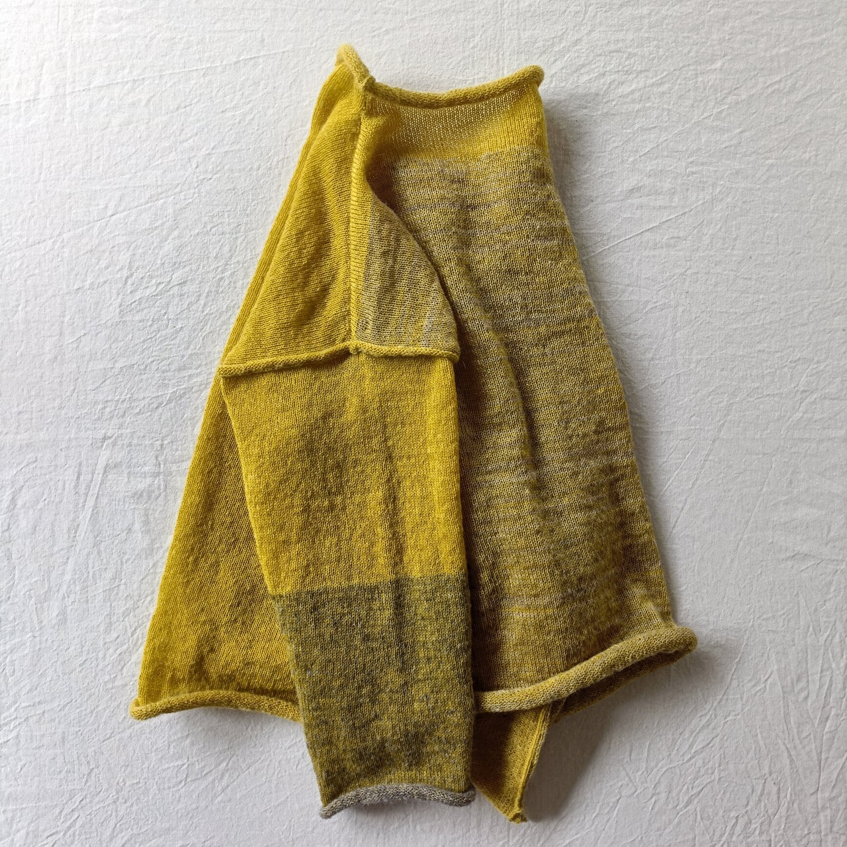 Autumn Grain 秋の稲穂　長袖ニット　
