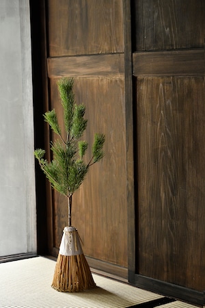 正月飾り【迎え松】ー雪富士ー