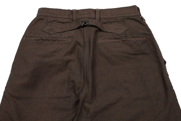 フリーホイーラーズ コンストラクション ワーカートラウザーズ ブラウン 30 FREEWHEELERS(フリーホイーラーズ)～CONSTRUCTION WORKER TROUSERS HB