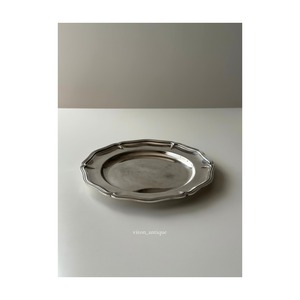 Christofle クリストフル / 大きな花リムシルバープレート