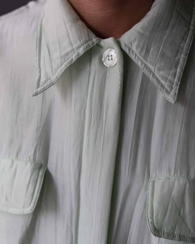 Silk coloring down jacket