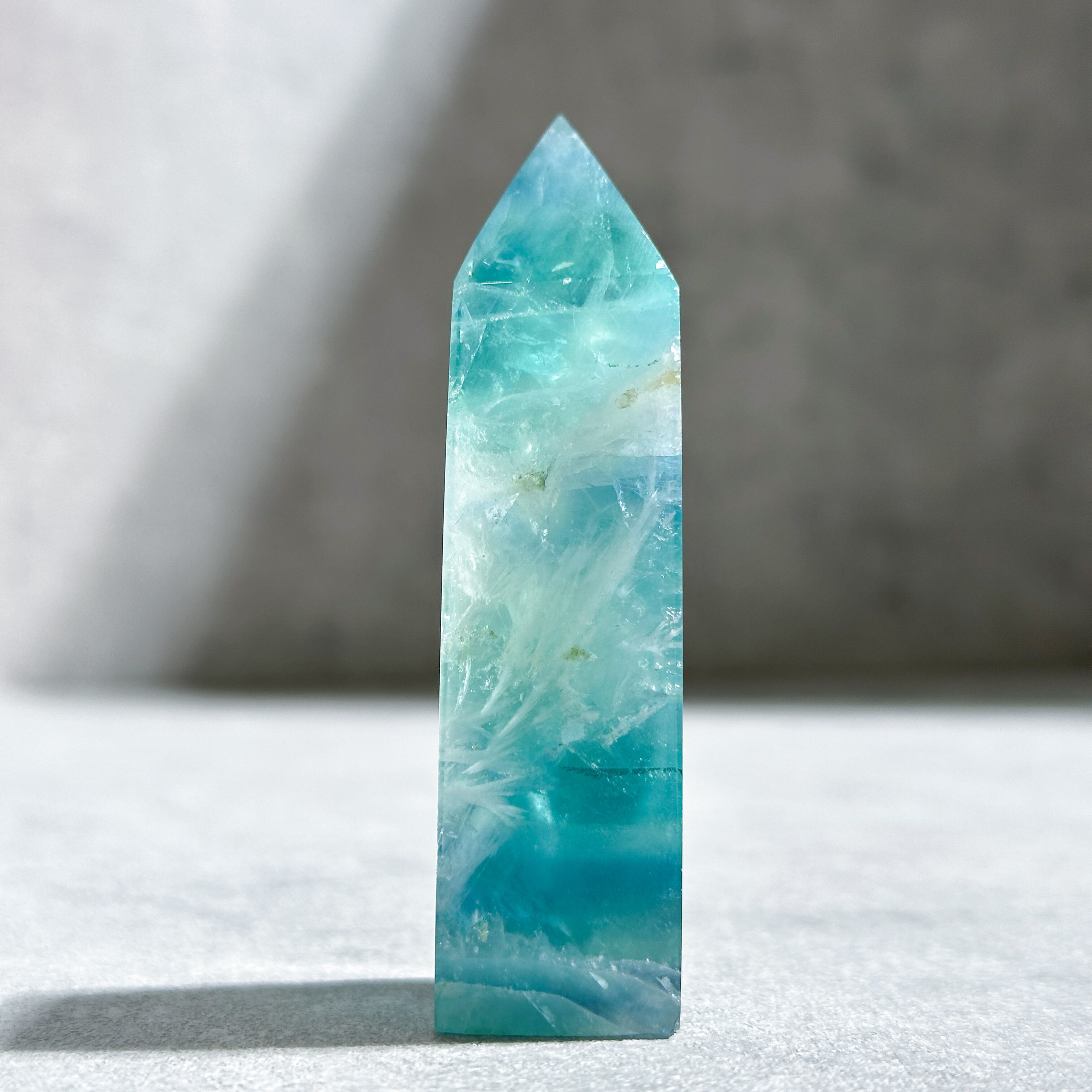 エンジェルフェザーフローライトタワー型13◇ Angel Feather Fluorite