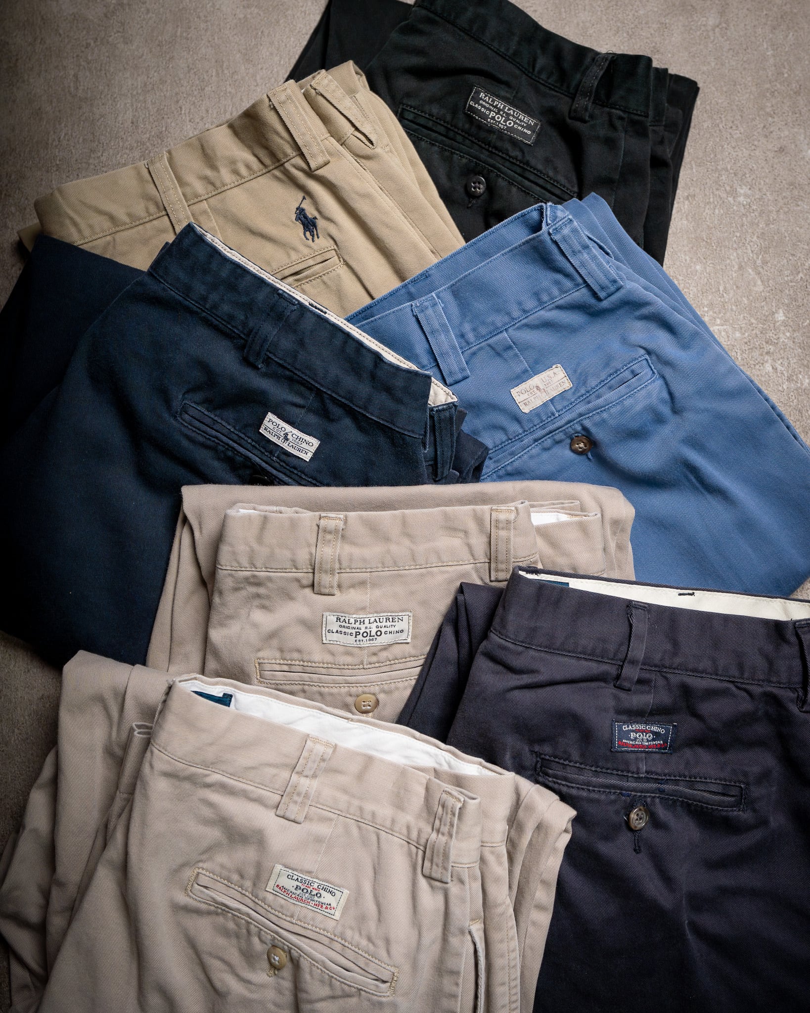 PoloRalphLaurenポロチノPRESTONネイビー チノパンW34古着 W34】POLO by Ralph Lauren POLO CHINO 