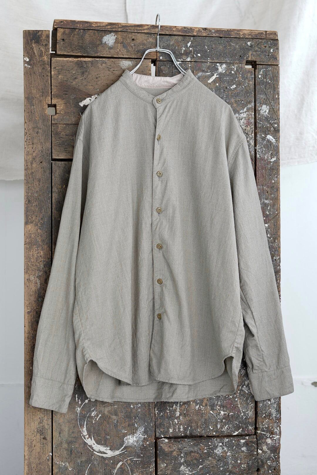 CHEZ VIDALENC - WOOL SHIRT MILOU (BEIGE NO.2)