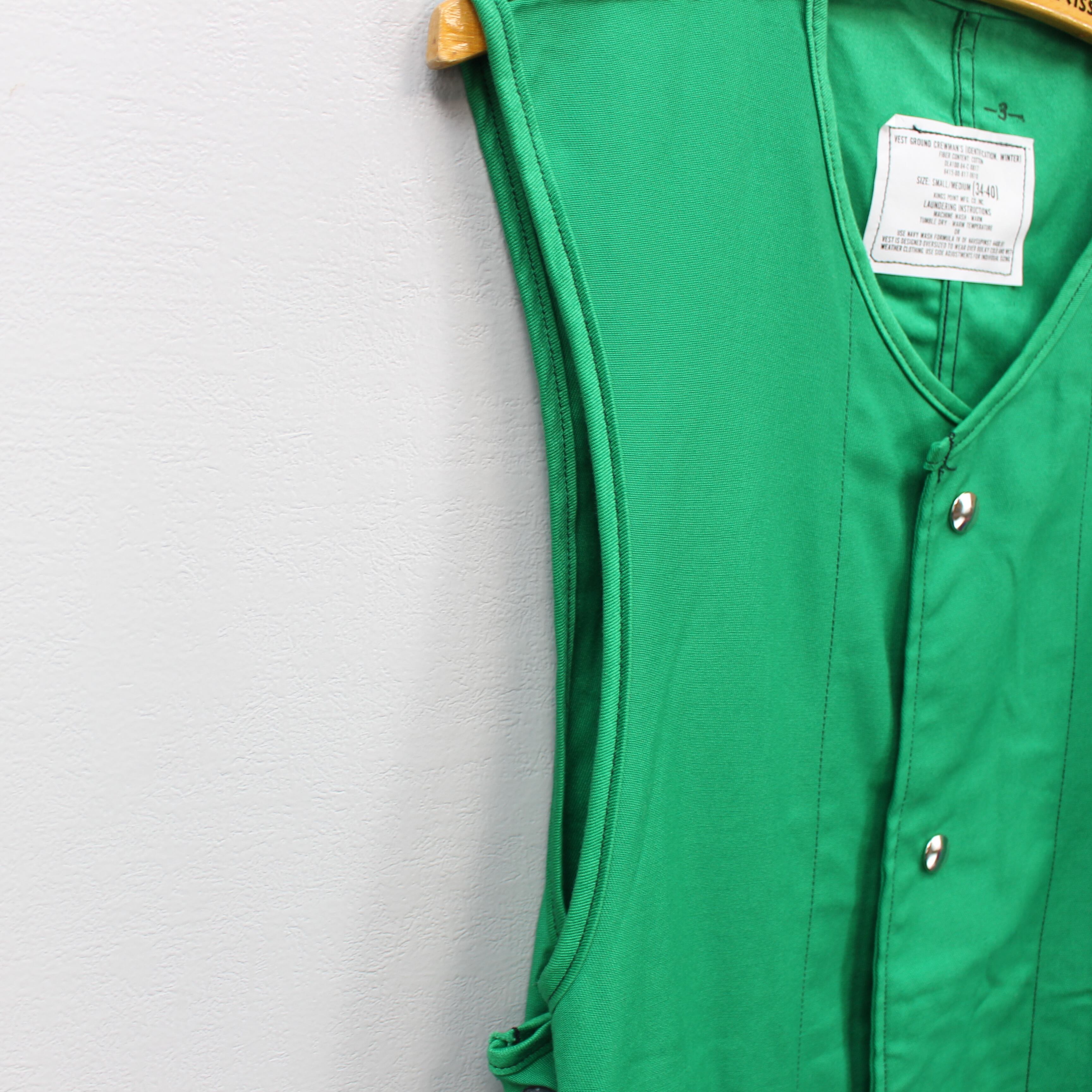 80s USA VINTAGE USA MILITALY SIGN WORKERS VEST/80年代アメリカ古着