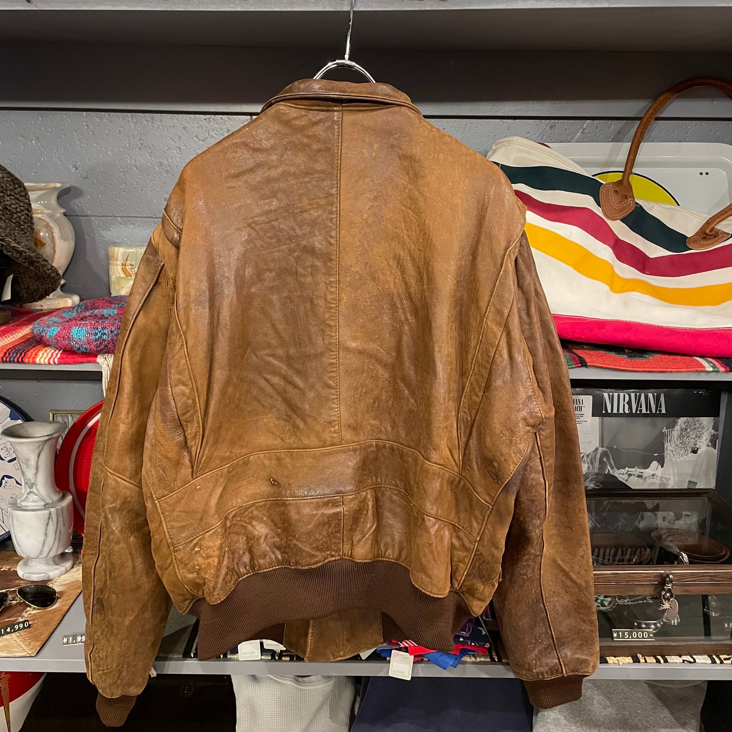 80s BANANA REPUBLIC Leather Jacket | VOSTOK