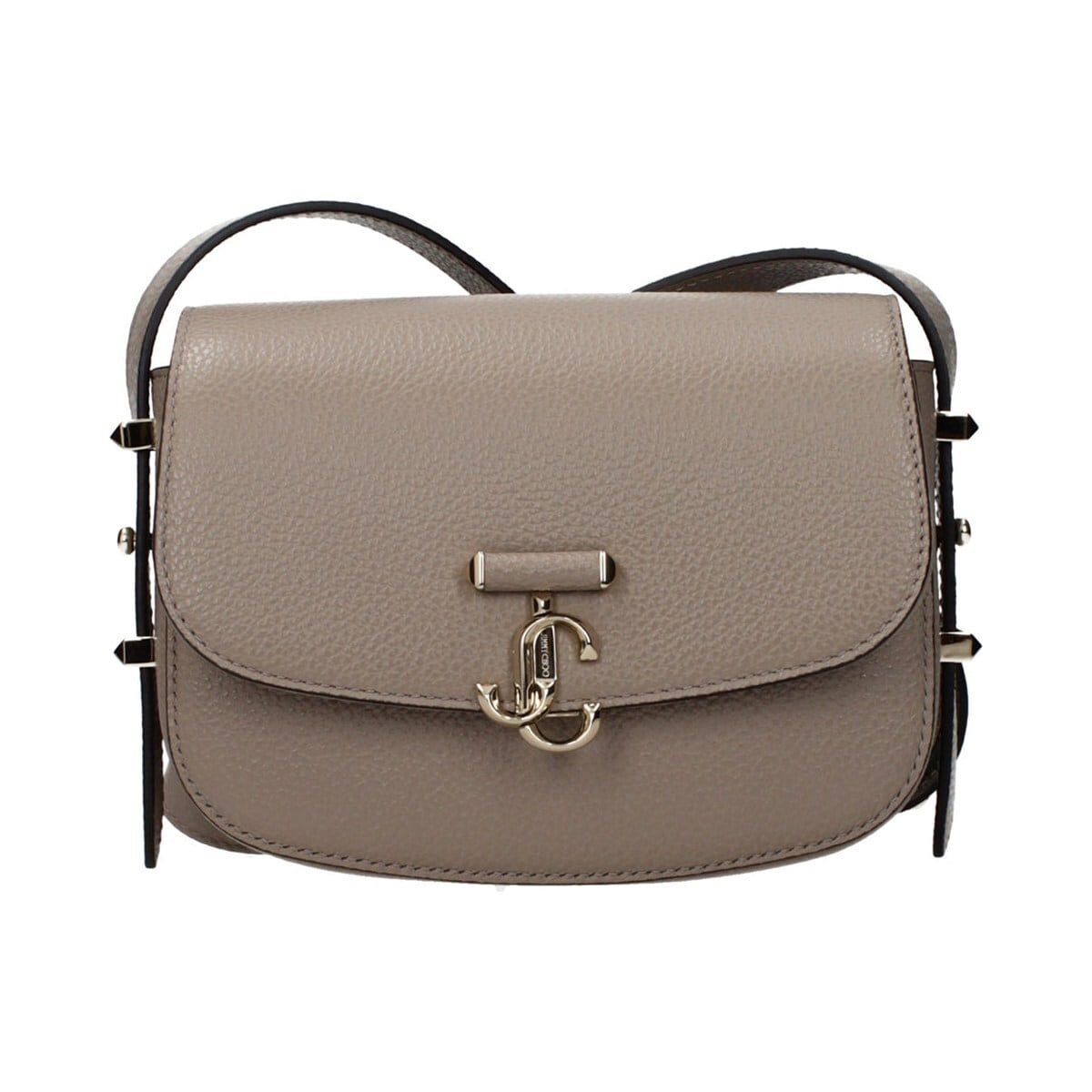 JIMMY CHOO ジミーチュウ レディース クロスボディバッグ レザー グレー
