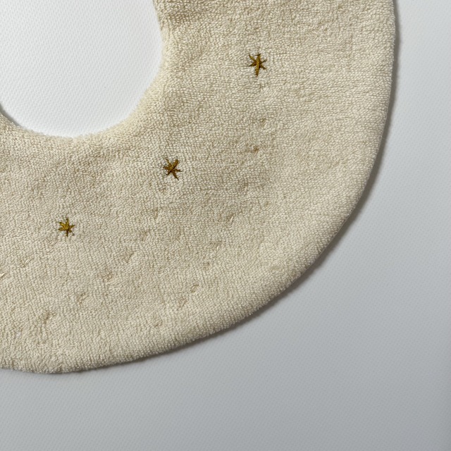 丸襟スタイ 流れ星刺繍