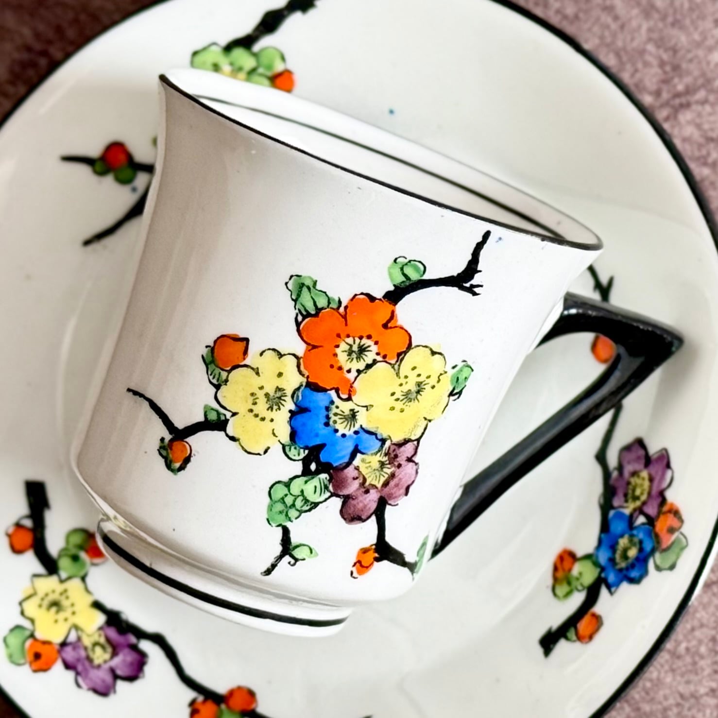 小皿4枚 ババリア アールデコの色 貴重！ローゼンタール 貴重！ローゼンタール 【公式通販】 小皿4枚 ババリア アールデコの色 工芸品